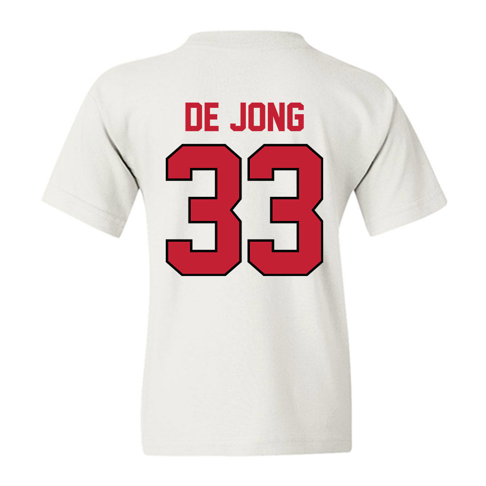 Georgia - NCAA Baseball : Max De Jong - Classic Shersey Youth T-Shirt-1