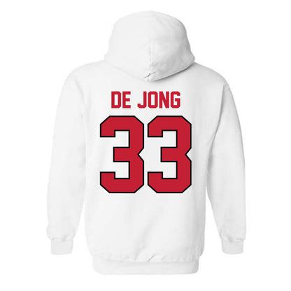 Georgia - NCAA Baseball : Max De Jong - Classic Shersey Hooded Sweatshirt-1