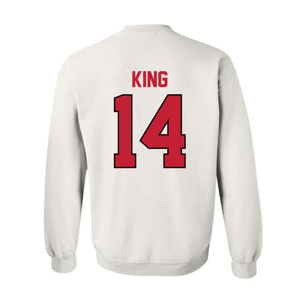 Georgia - NCAA Baseball : Trey King - Classic Shersey Crewneck Sweatshirt-1