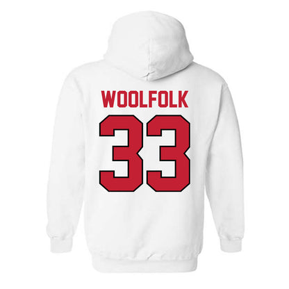 Georgia - NCAA Women's Basketball : Mia Woolfolk - Classic Shersey Hooded Sweatshirt-1