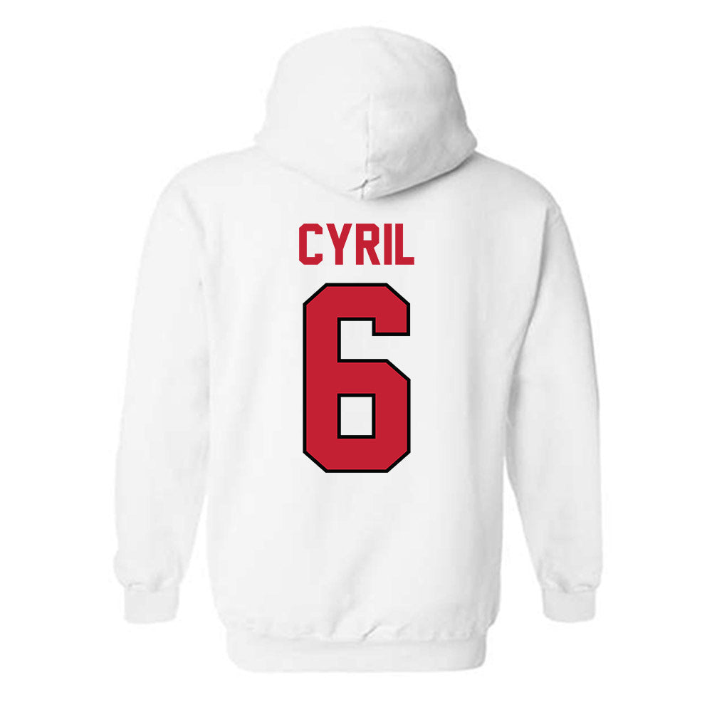 Georgia - NCAA Men's Basketball : Somtochukwu Cyril - Classic Shersey Hooded Sweatshirt-1