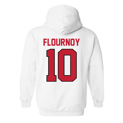 Georgia - NCAA Women's Basketball : De'Mauri Flournoy - Classic Shersey Hooded Sweatshirt-1