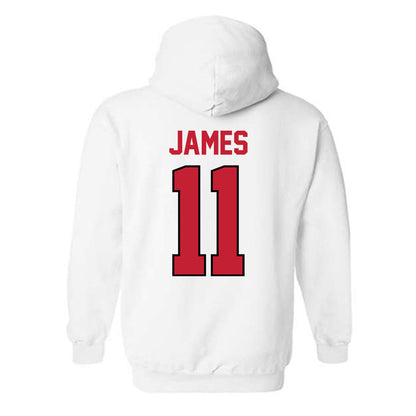Georgia - NCAA Men's Basketball : dylan james - Classic Shersey Hooded Sweatshirt-1