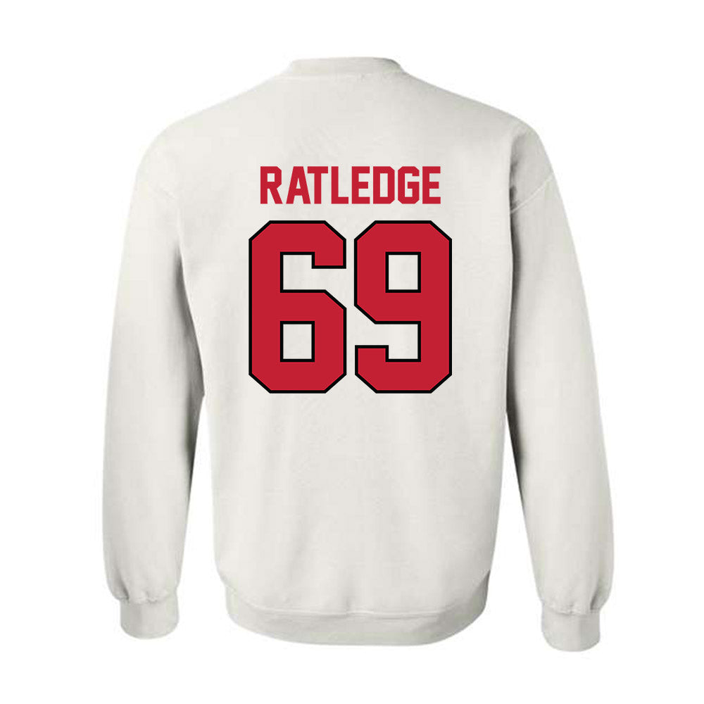 Georgia - NCAA Football : Tate Ratledge - Classic Shersey Crewneck Sweatshirt-1