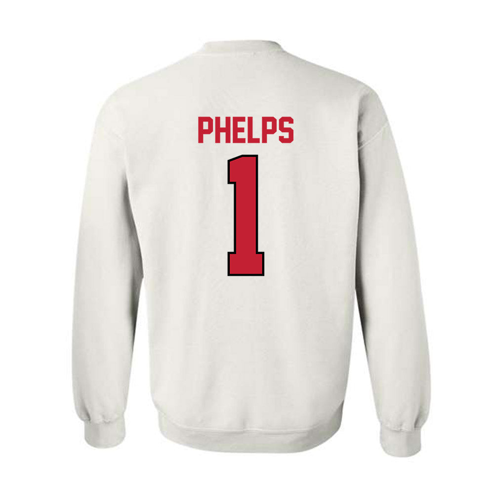 Georgia - NCAA Baseball : Tre Phelps - Classic Shersey Crewneck Sweatshirt-1