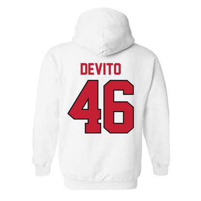 Georgia - NCAA Baseball : Zach DeVito - Classic Shersey Hooded Sweatshirt-1