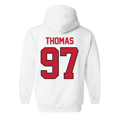 Georgia - NCAA Football : Jordan Thomas - Classic Shersey Hooded Sweatshirt-1
