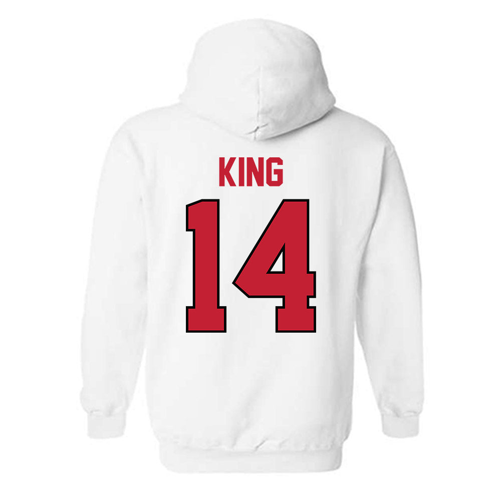 Georgia - NCAA Baseball : Trey King - Classic Shersey Hooded Sweatshirt-1