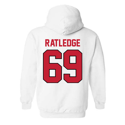 Georgia - NCAA Football : Tate Ratledge - Classic Shersey Hooded Sweatshirt-1