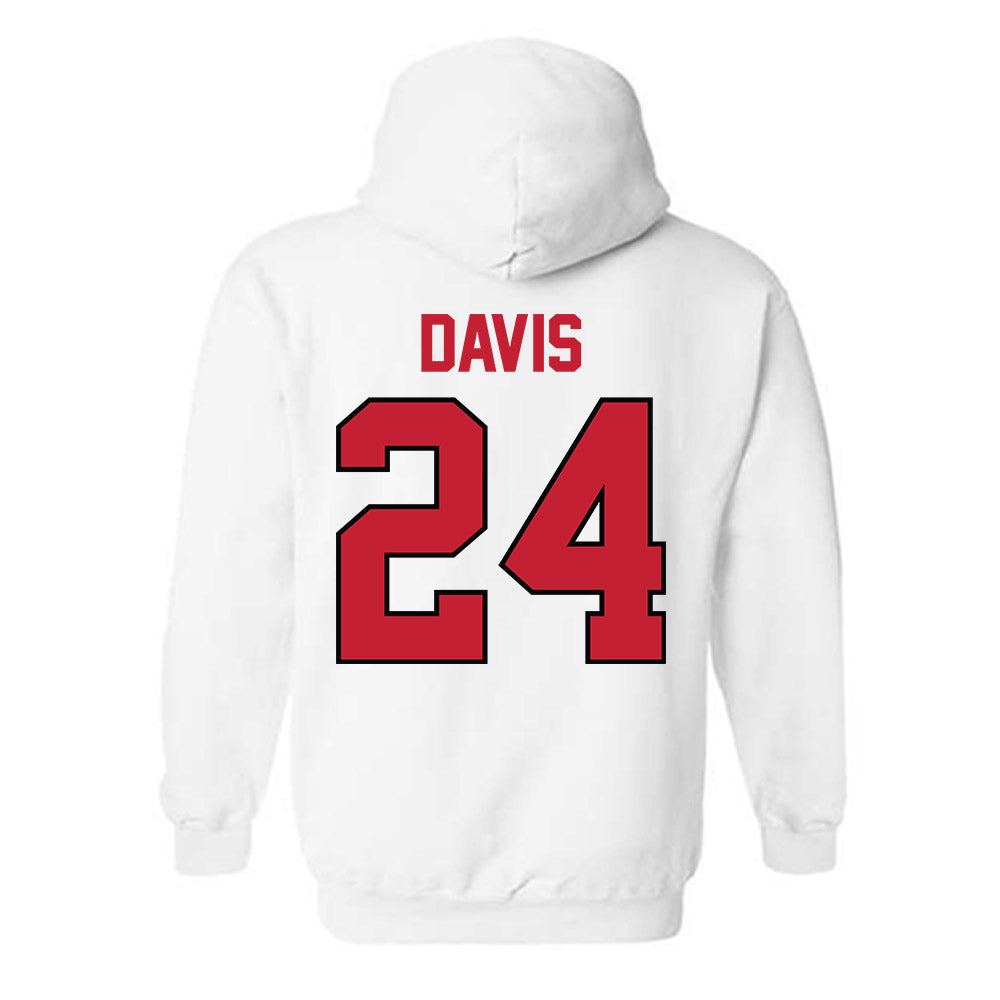 Georgia - NCAA Women's Basketball : Indya Davis - Classic Shersey Hooded Sweatshirt-1