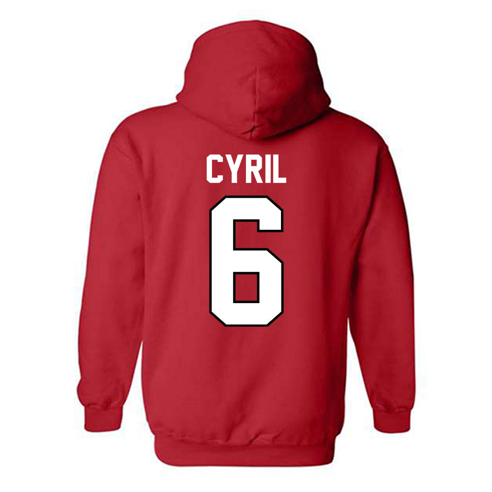 Georgia - NCAA Men's Basketball : Somtochukwu Cyril - Classic Shersey Hooded Sweatshirt-1