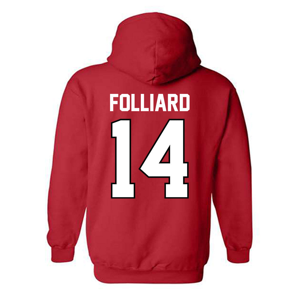 Georgia - NCAA Women's Soccer : Hannah Folliard - Classic Shersey Hooded Sweatshirt-1
