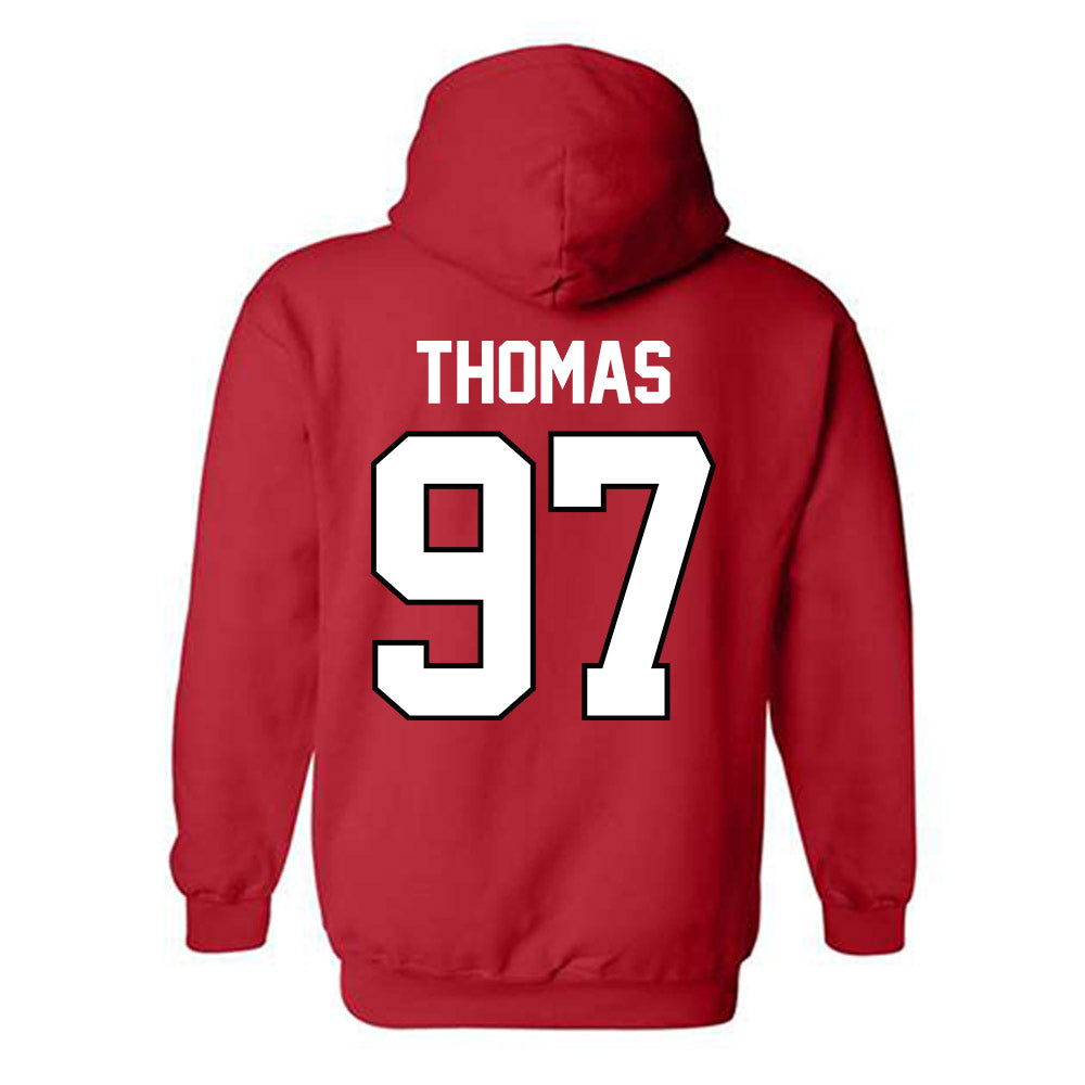 Georgia - NCAA Football : Jordan Thomas - Classic Shersey Hooded Sweatshirt-1
