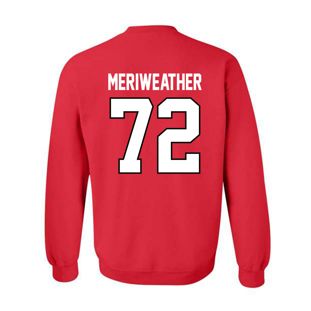 Georgia - NCAA Football : Jamal Meriweather - Classic Shersey Crewneck Sweatshirt-1