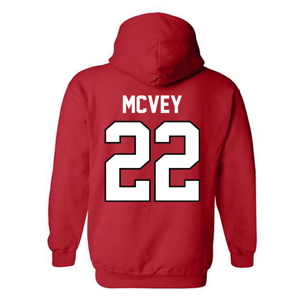 Georgia - NCAA Men's Basketball : Jackson McVey - Classic Shersey Hooded Sweatshirt-1