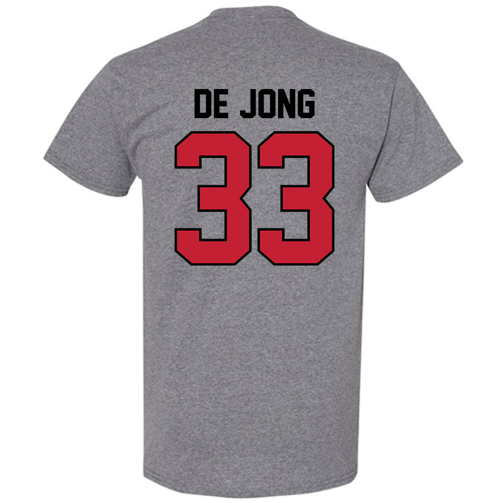 Georgia - NCAA Baseball : Max De Jong - Classic Shersey T-Shirt-1