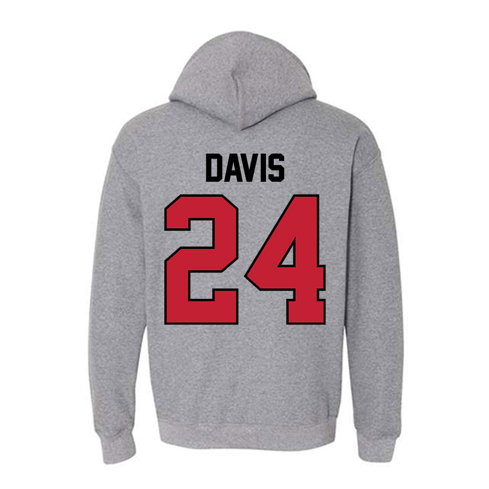 Georgia - NCAA Women's Basketball : Indya Davis - Classic Shersey Hooded Sweatshirt-1