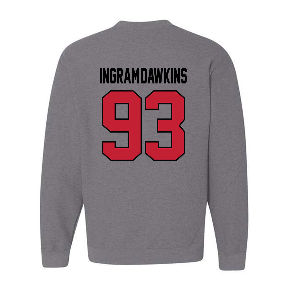 Georgia - NCAA Football : Tyrion Ingram-Dawkins - Classic Shersey Crewneck Sweatshirt-1