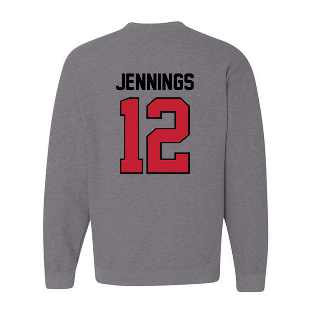 Georgia - NCAA Men's Basketball : Markel Jennings - Classic Shersey Crewneck Sweatshirt-1