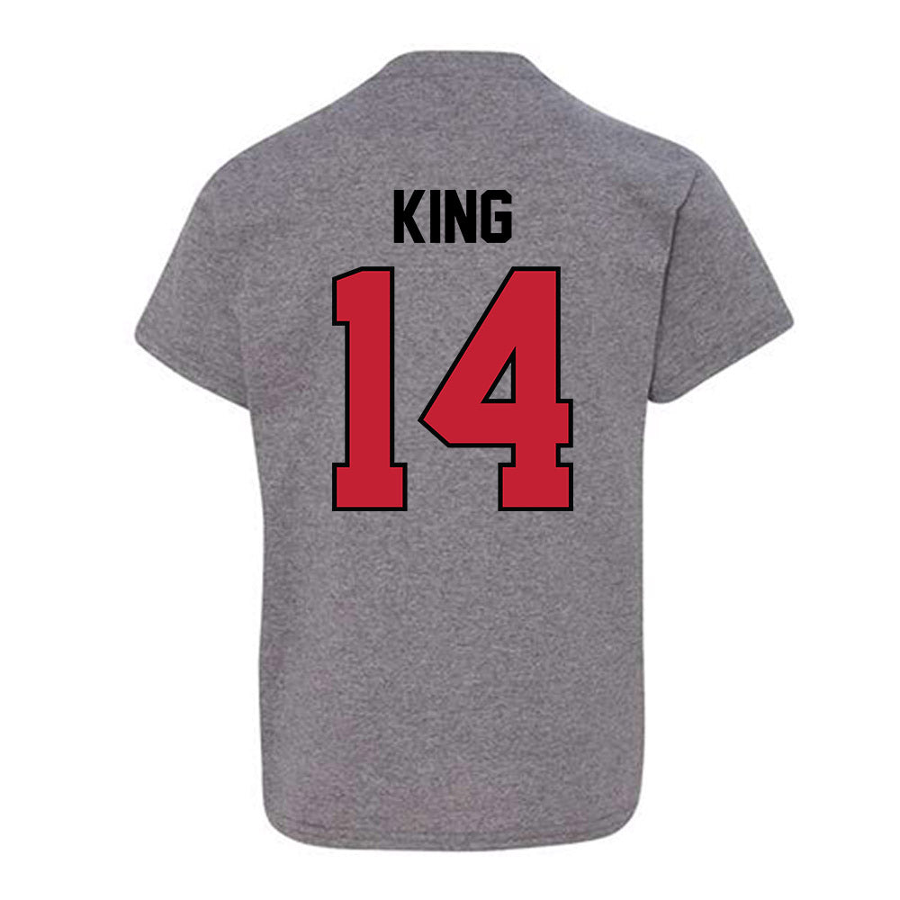 Georgia - NCAA Baseball : Trey King - Classic Shersey Youth T-Shirt-1