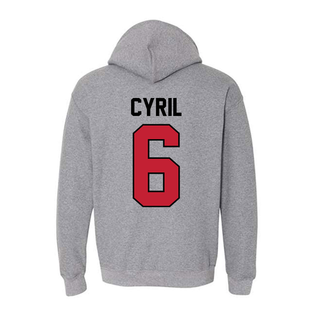 Georgia - NCAA Men's Basketball : Somtochukwu Cyril - Classic Shersey Hooded Sweatshirt-1