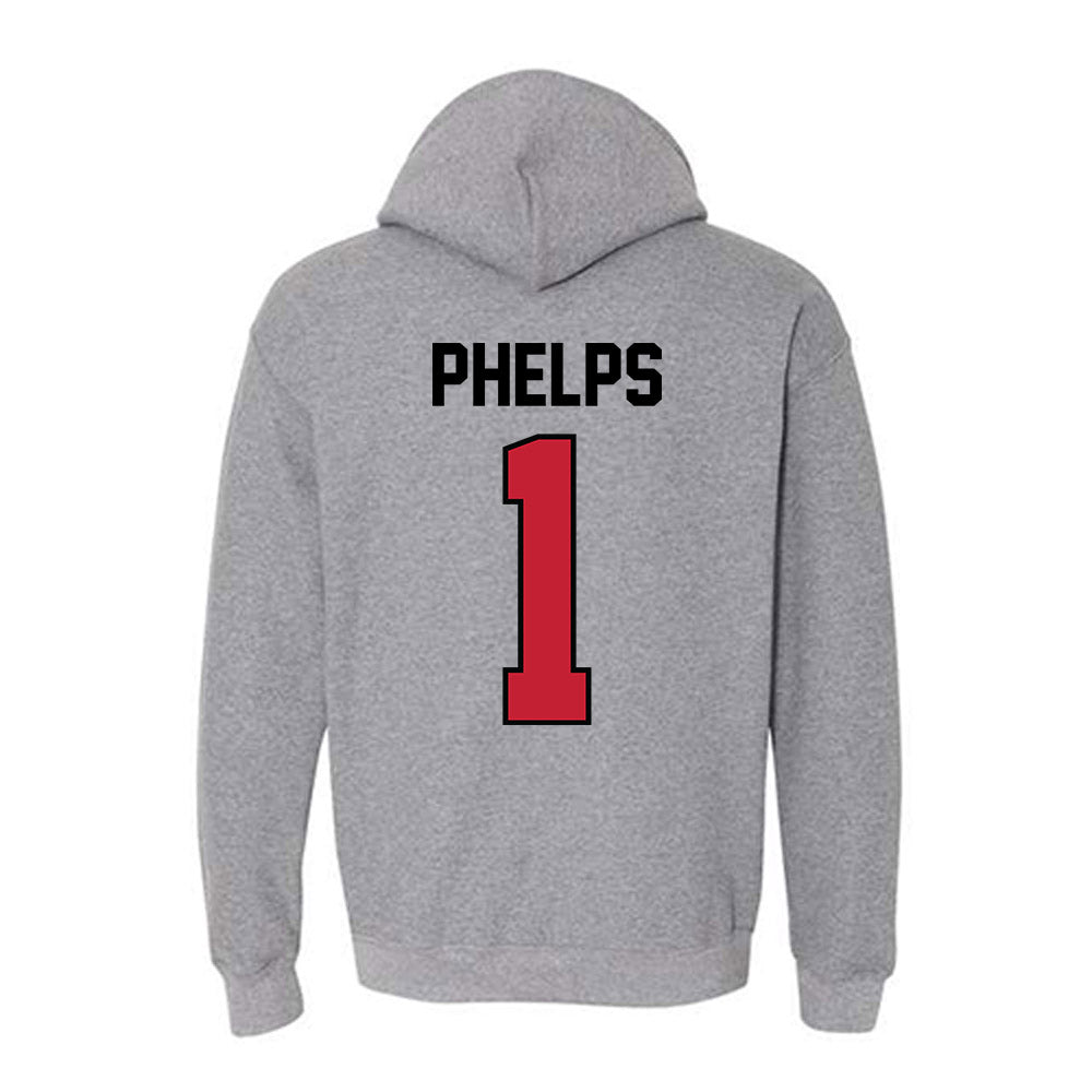 Georgia - NCAA Baseball : Tre Phelps - Classic Shersey Hooded Sweatshirt-1