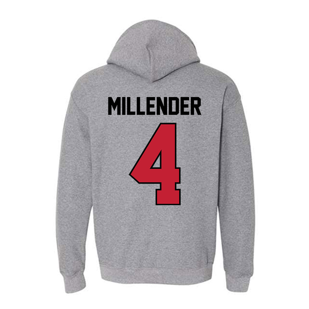 Georgia - NCAA Men's Basketball : Smurf Millender - Classic Shersey Hooded Sweatshirt-1