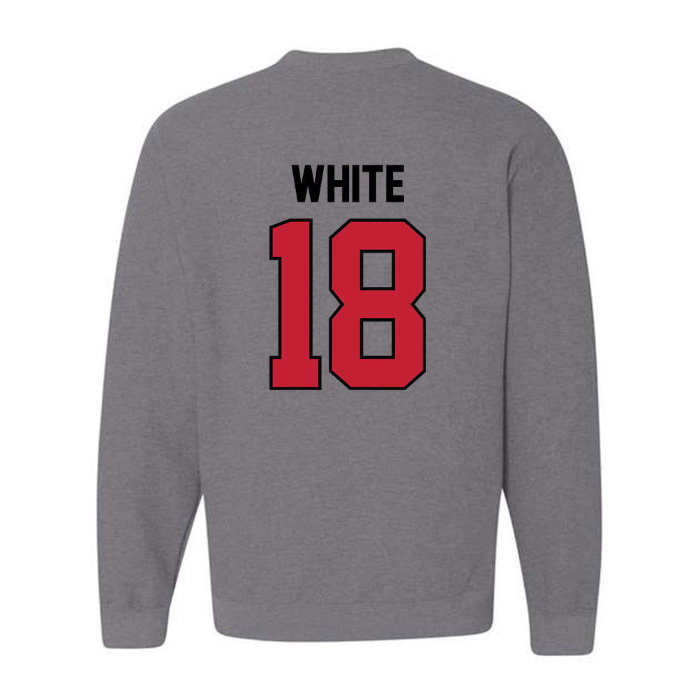 Georgia - NCAA Football : Sacovie White - Classic Shersey Crewneck Sweatshirt-1