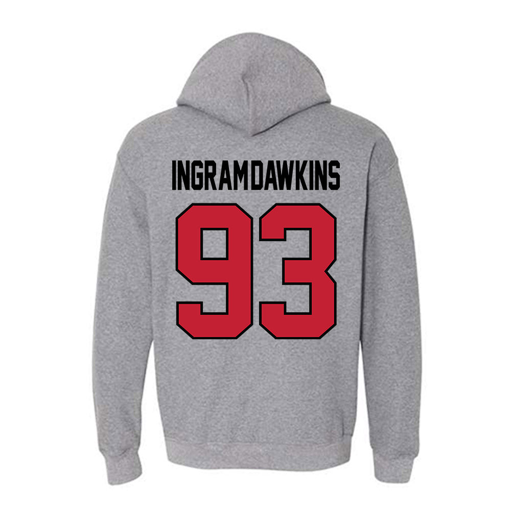 Georgia - NCAA Football : Tyrion Ingram-Dawkins - Classic Shersey Hooded Sweatshirt-1