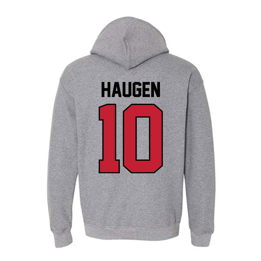 Georgia - NCAA Women's Volleyball : Estelle Haugen - Classic Shersey Hooded Sweatshirt-1