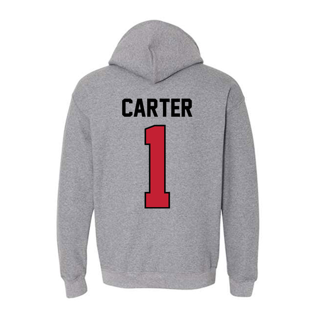 Georgia - NCAA Baseball : Dillon Carter - Classic Shersey Hooded Sweatshirt-1