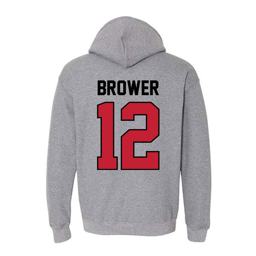 Georgia - NCAA Women's Volleyball : Clara Brower - Classic Shersey Hooded Sweatshirt-1