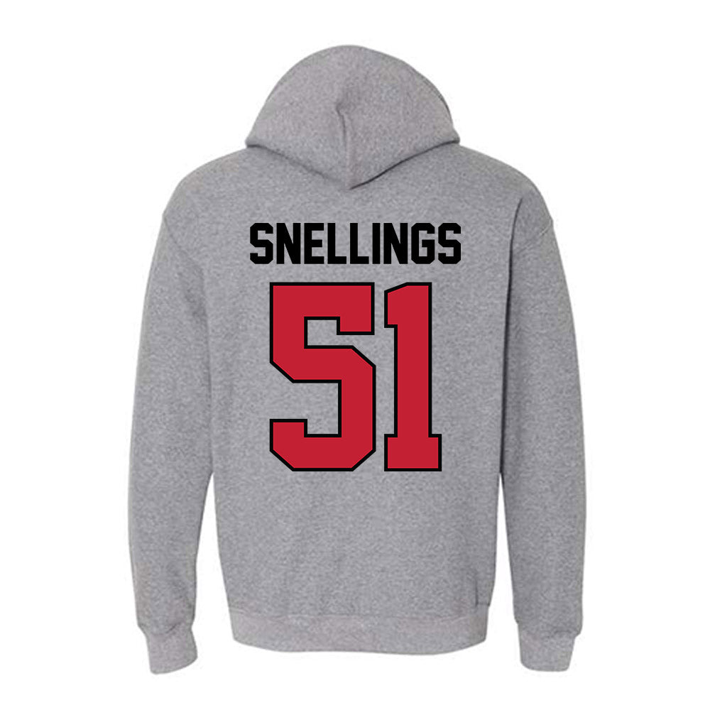 Georgia - NCAA Football : Will Snellings - Classic Shersey Hooded Sweatshirt-1