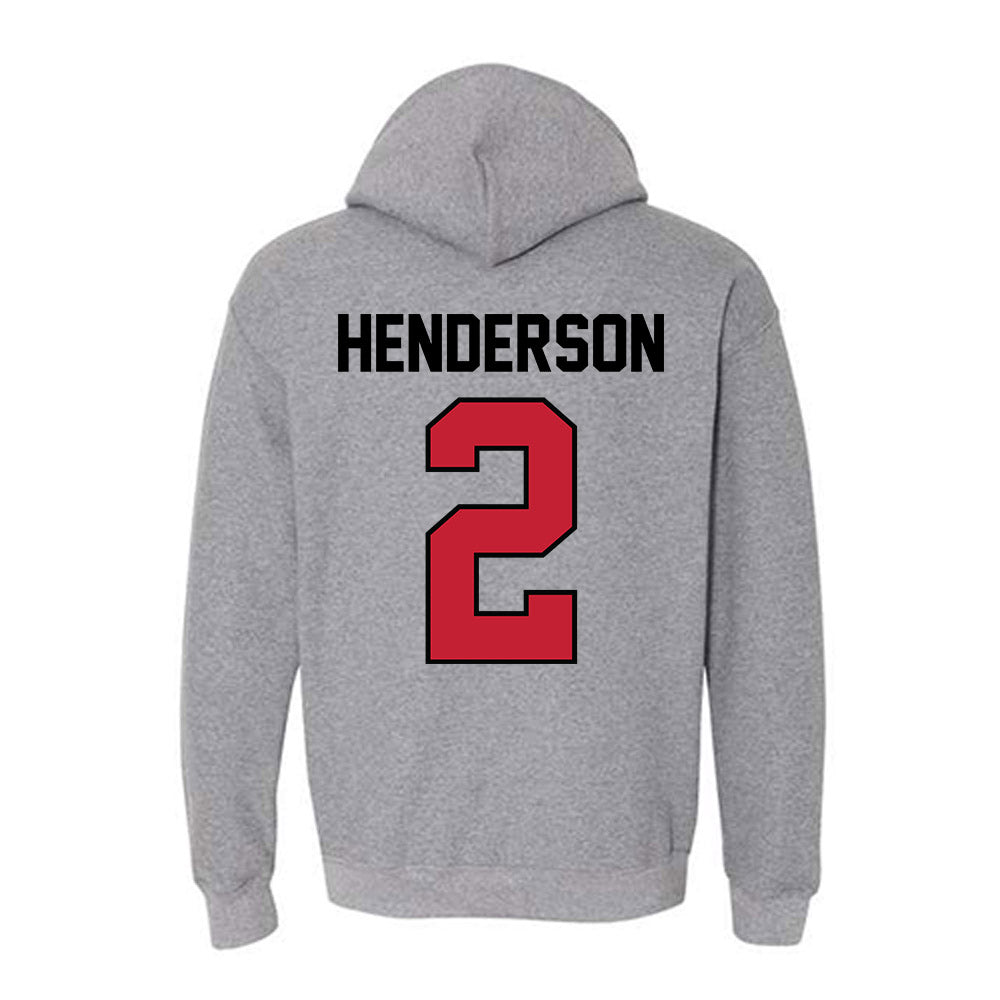 Georgia - NCAA Women's Basketball : Savannah Henderson - Classic Shersey Hooded Sweatshirt-1