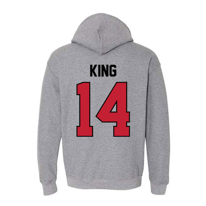 Georgia - NCAA Baseball : Trey King - Classic Shersey Hooded Sweatshirt-1