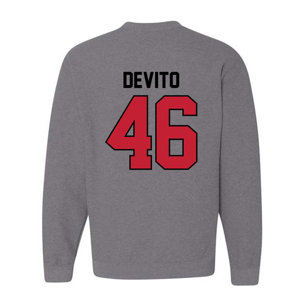 Georgia - NCAA Baseball : Zach DeVito - Classic Shersey Crewneck Sweatshirt-1