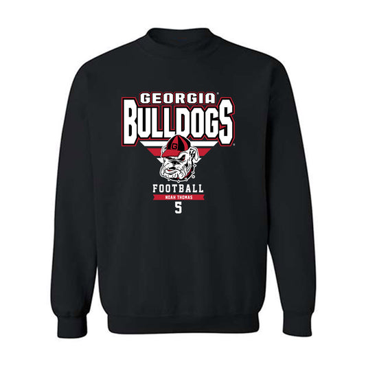 Georgia - NCAA Football : Noah Thomas - Classic Fashion Shersey Crewneck Sweatshirt-0