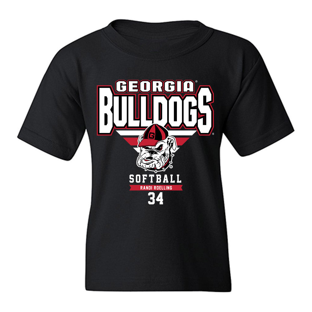 Georgia - NCAA Softball : Randi Roelling - Classic Fashion Shersey Youth T-Shirt-0