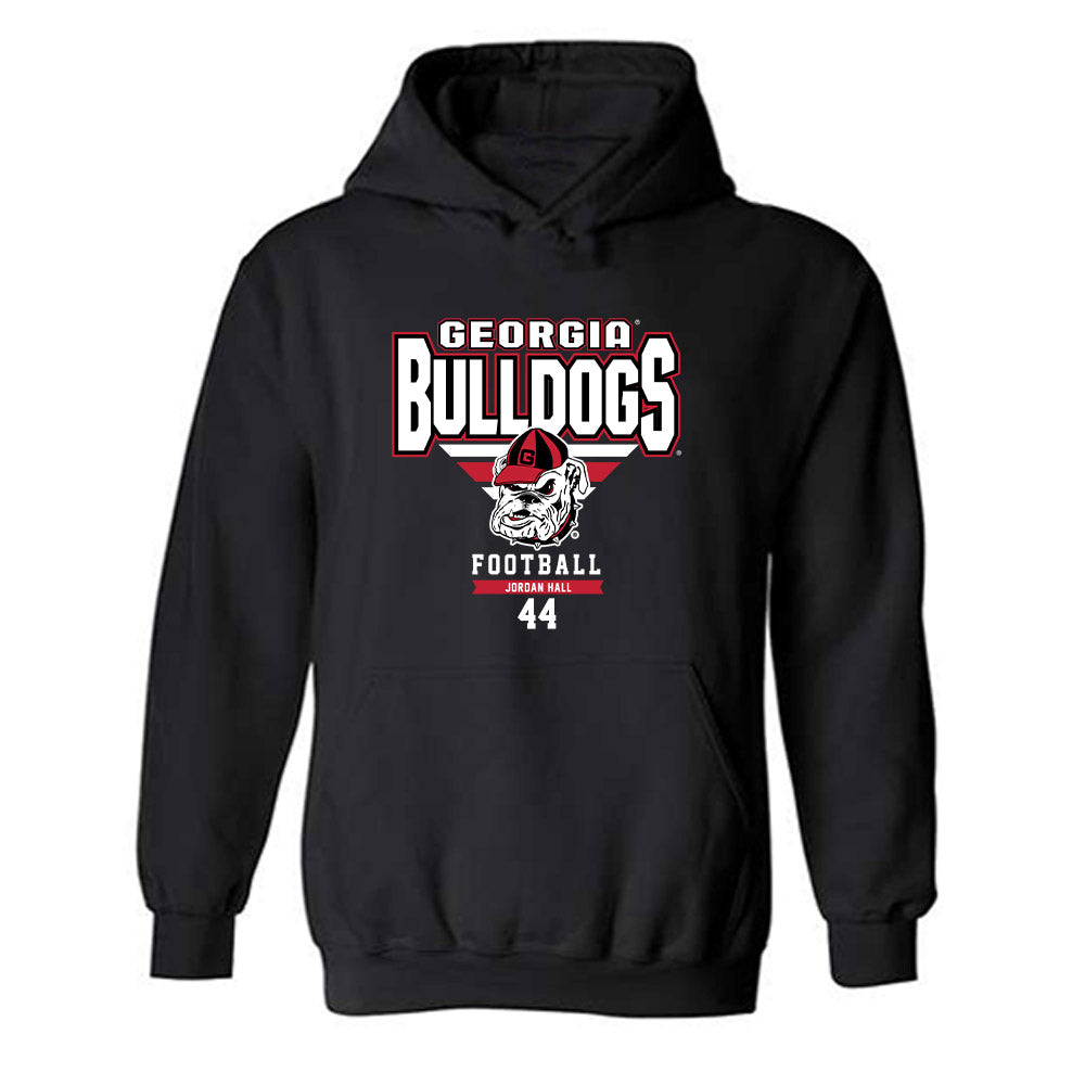 Georgia - NCAA Football : Jordan Hall - Classic Fashion Shersey Hooded Sweatshirt