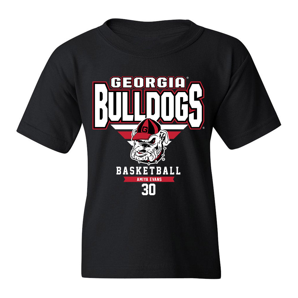 Georgia - NCAA Women's Basketball : Amiya Evans - Classic Fashion Shersey Youth T-Shirt