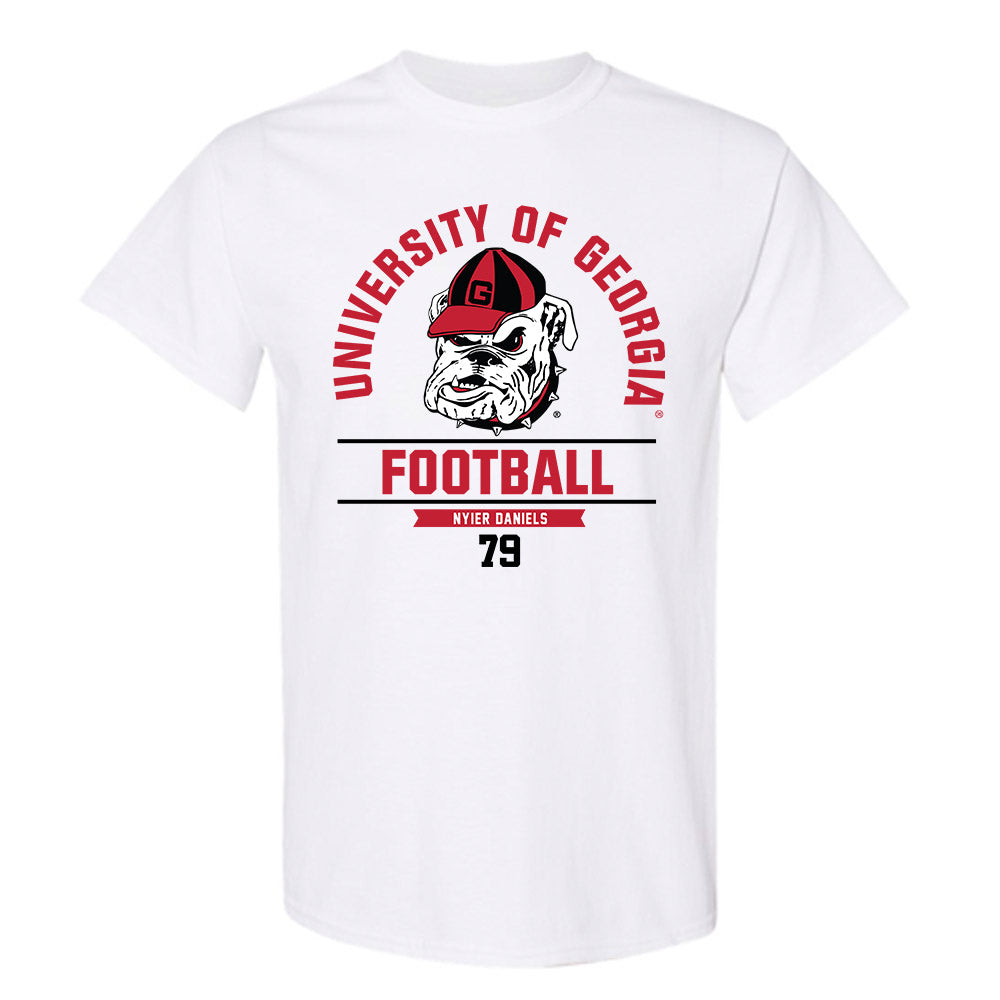 Georgia - NCAA Football : Nyier Daniels - Classic Fashion Shersey T-Shirt-0