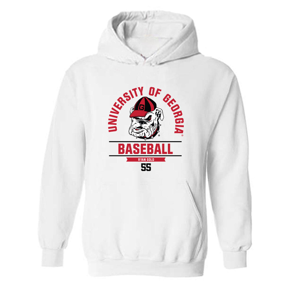 Georgia - NCAA Baseball : Ryan Gold - Classic Fashion Shersey Hooded Sweatshirt-0