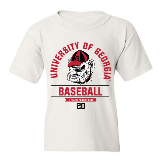 Georgia - NCAA Baseball : Ryland Zaborowski - Classic Fashion Shersey Youth T-Shirt-0