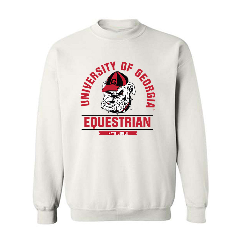 Georgia - NCAA Equestrian : Katie Jedele - Classic Fashion Shersey Crewneck Sweatshirt-0