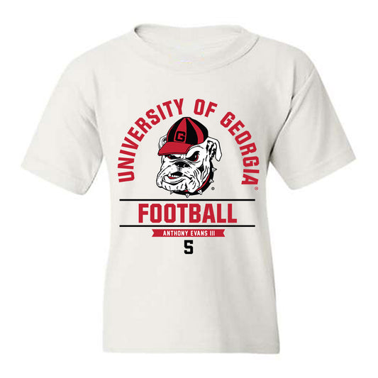 Georgia - NCAA Football : Anthony Evans III - Classic Fashion Shersey Youth T-Shirt-0