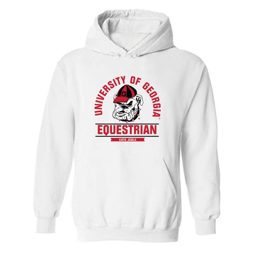 Georgia - NCAA Equestrian : Katie Jedele - Classic Fashion Shersey Hooded Sweatshirt-0