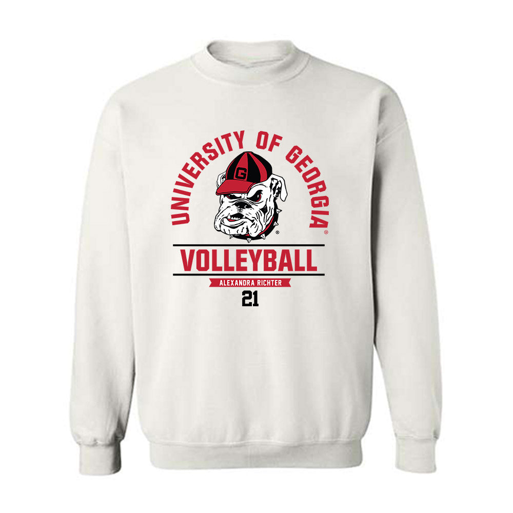 Georgia - NCAA Women's Volleyball : Alexandra Richter - Classic Fashion Shersey Crewneck Sweatshirt-0
