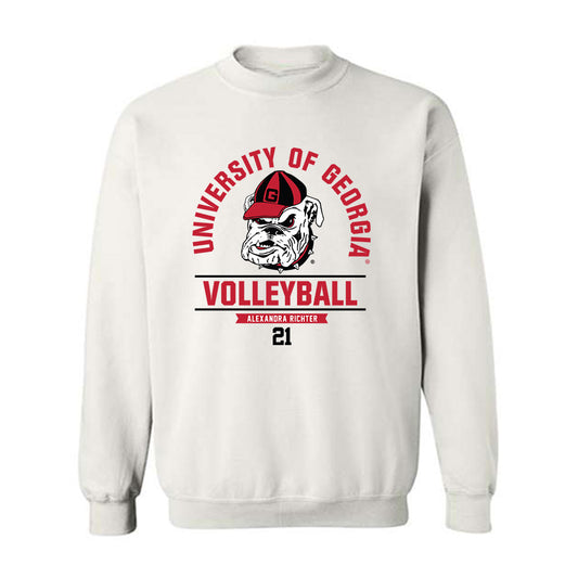 Georgia - NCAA Women's Volleyball : Alexandra Richter - Classic Fashion Shersey Crewneck Sweatshirt-0