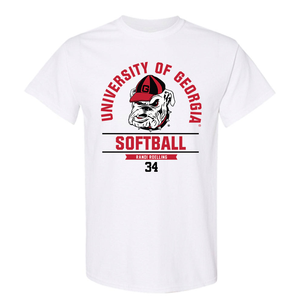 Georgia - NCAA Softball : Randi Roelling - Classic Fashion Shersey T-Shirt-0