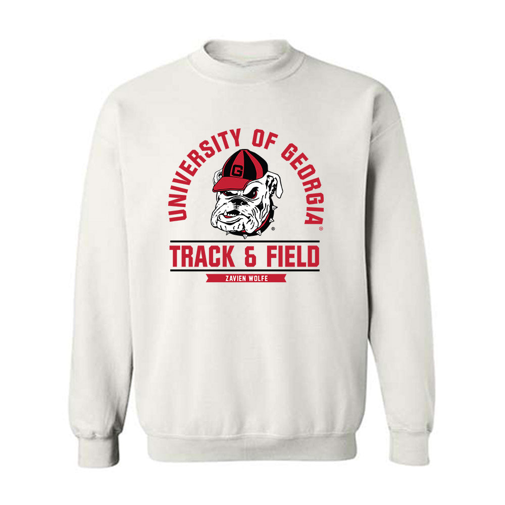 Georgia - NCAA Men's Track & Field : Zavien Wolfe - Classic Fashion Shersey Crewneck Sweatshirt-0